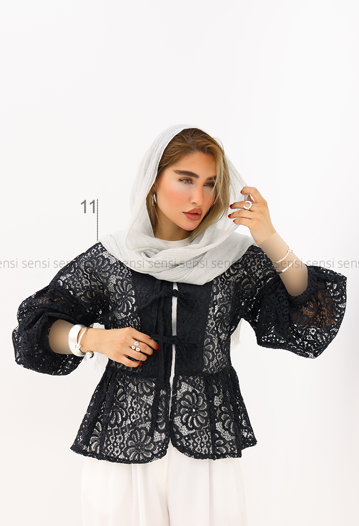 مانتو عروسکی گیپور کد1006095